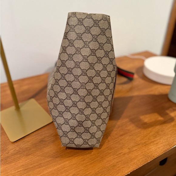 Gucci Vintage Web Strap Tote GG Coated Canvas Tall - Picture 8 of 13